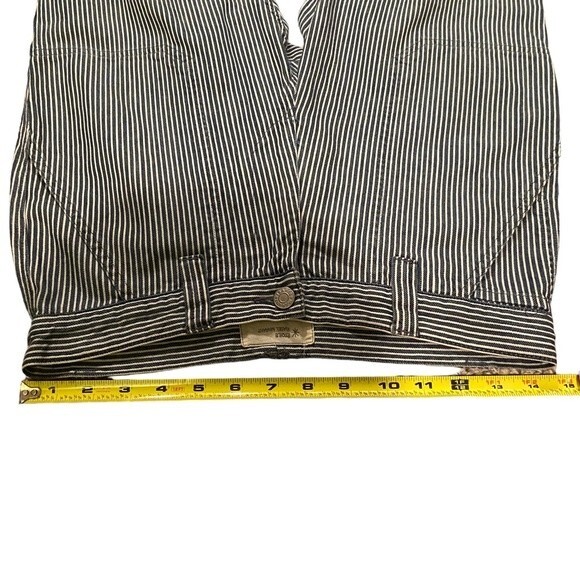 Isabel Marant Size 28 Crop Trouser Pants Blue White Pinstripe Coastal Nautical - Picture 9 of 11